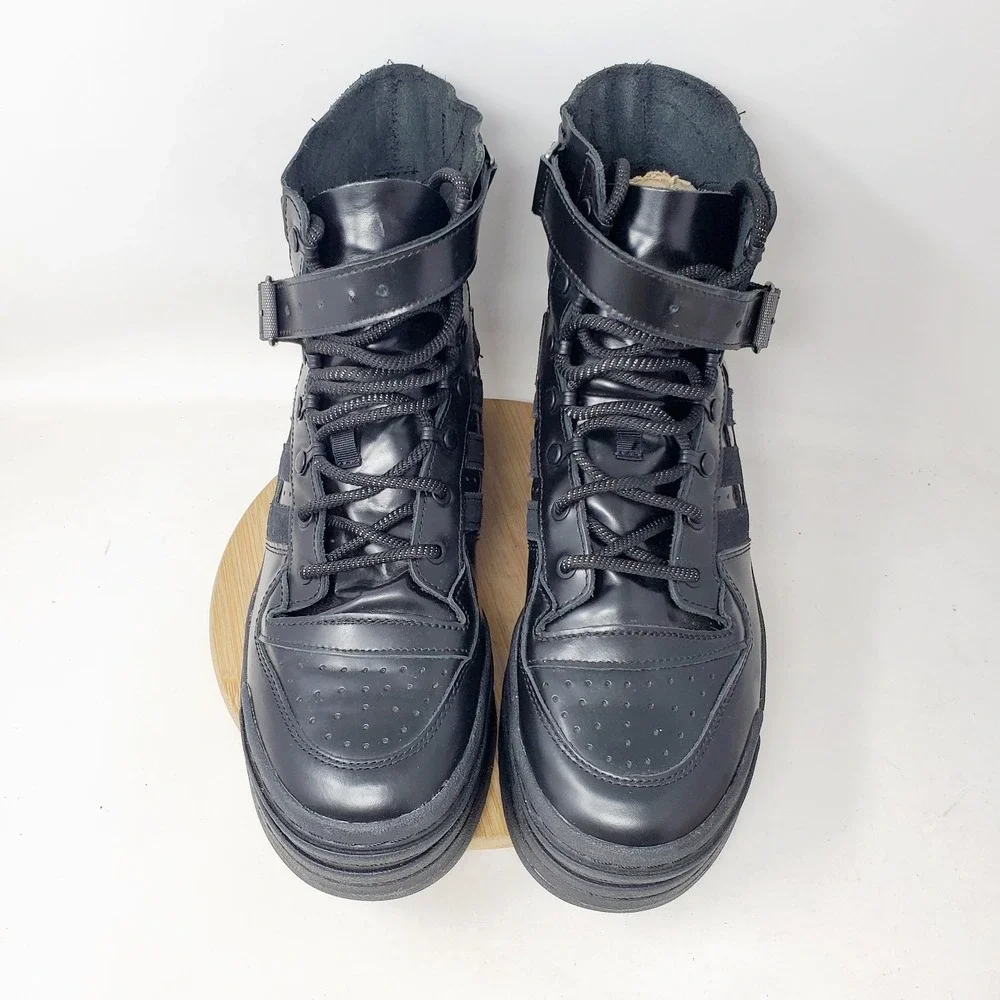 Adidas x AFROPUNK Triple Platforum High Shoes Mens 10.5 Black Punk Sneaker Boots
